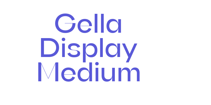 Gella Display Medium Font Download