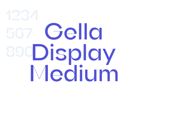 Gella Display Medium