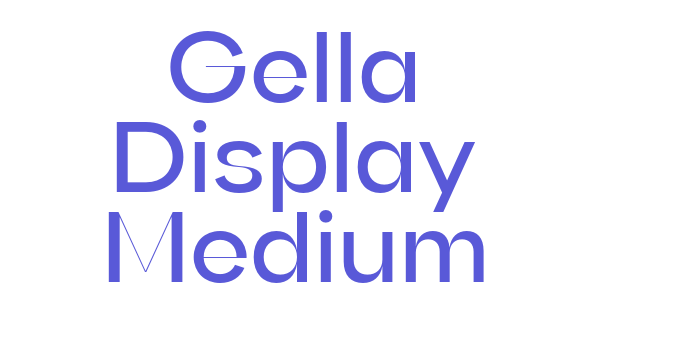 Gella Display Medium Font