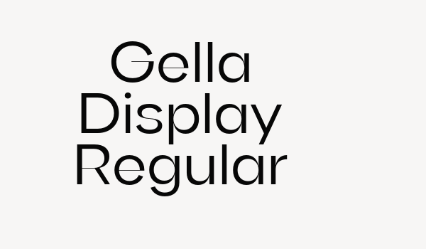 Gella Display Regular Font