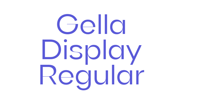 Gella Display Regular Font Download