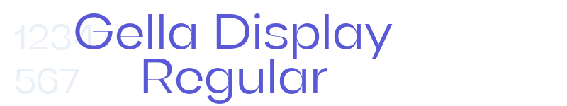 Gella Display Regular-related font