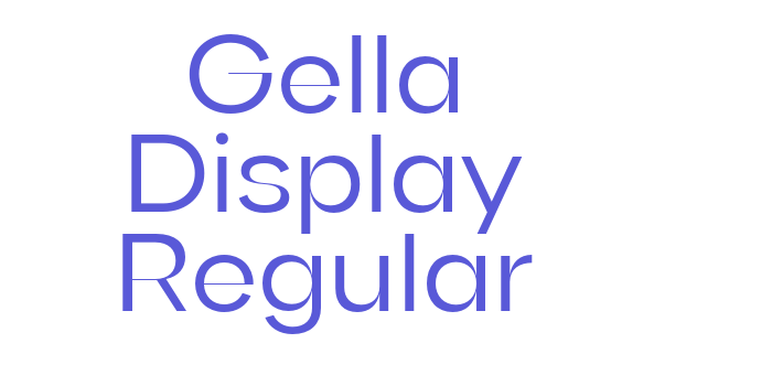 Gella Display Regular Font