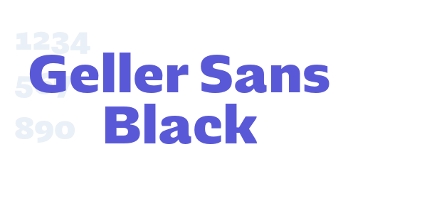 Geller Sans Black font free