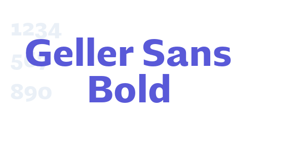 Geller Sans Bold font free