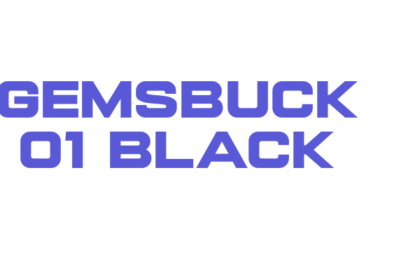 Gemsbuck 01 Black Font