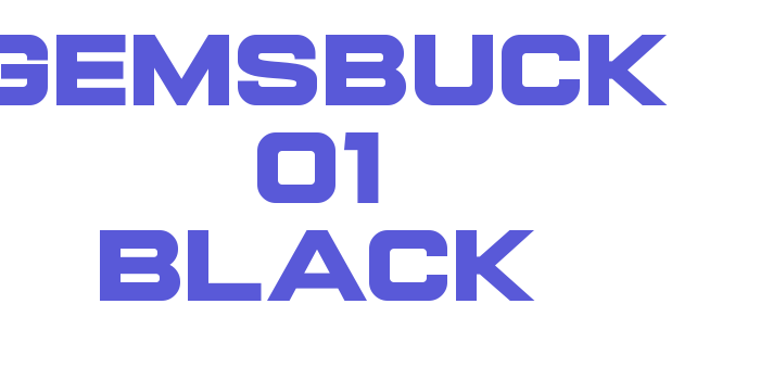 Gemsbuck 01 Black Font