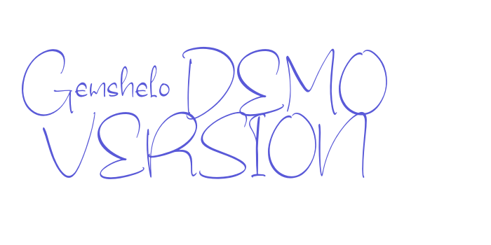 Gemshelo DEMO VERSION Font