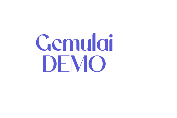 Gemulai DEMO Font