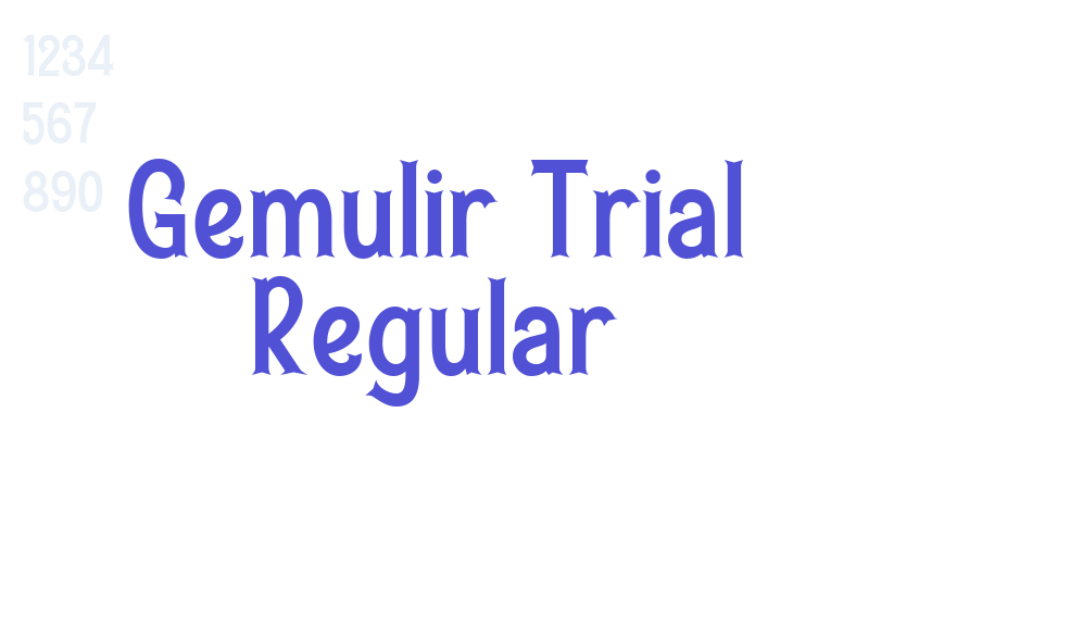 Gemulir Trial Regular-font-download