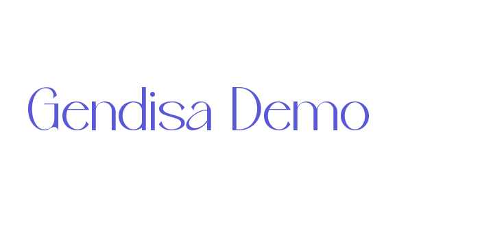 Gendisa Demo Font Download