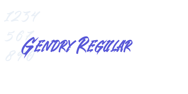 Gendry Regular font free