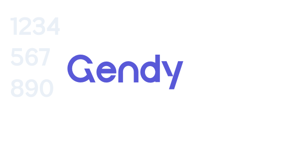 Gendy font free