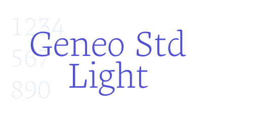 Geneo Std Light-font-download