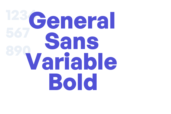 General Sans Variable Bold