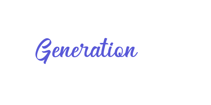 Generation Font Download