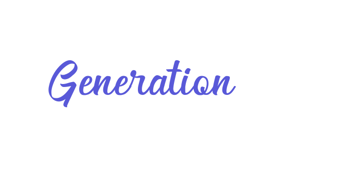 Generation Font