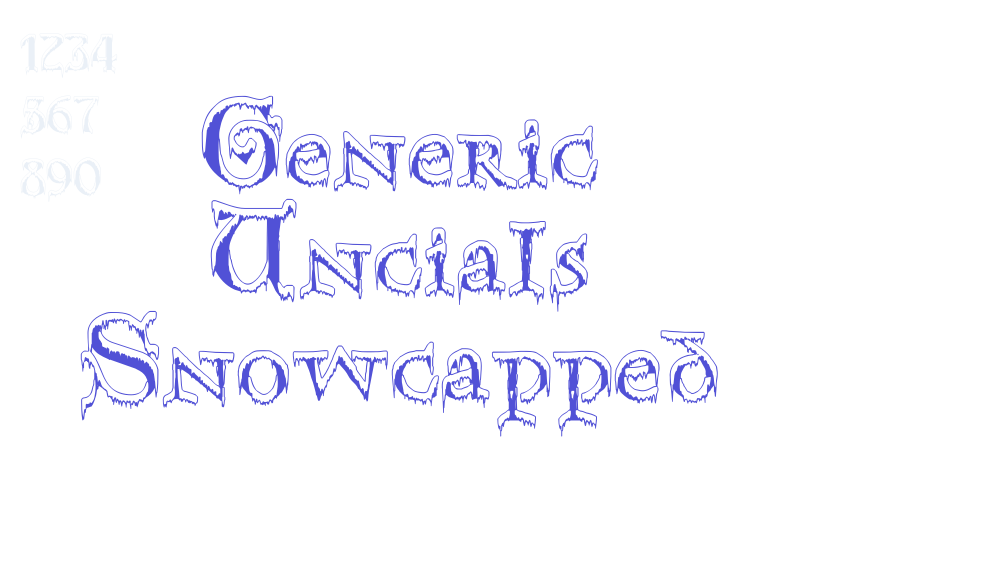 Generic Uncials Snowcapped-font-download