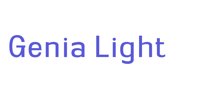 Genia Light Font