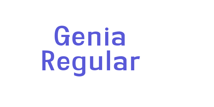 Genia Regular Font Download