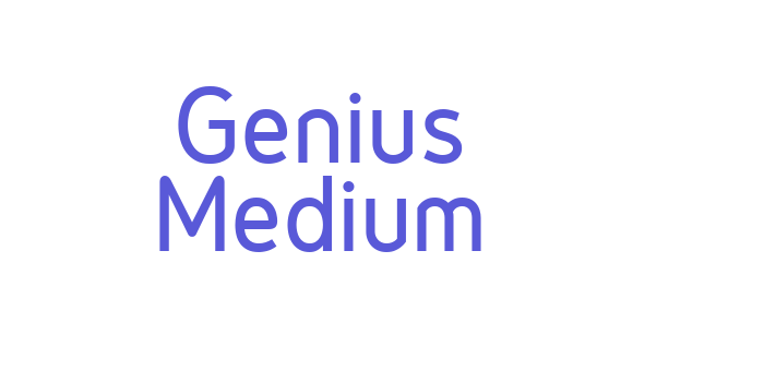 Genius Medium Font Download