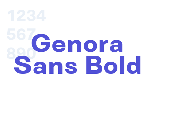 Genora Sans Bold
