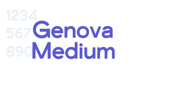 Genova Medium font free