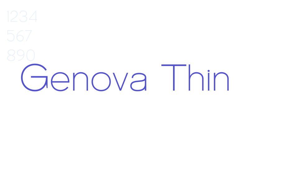 Genova Thin-font-download