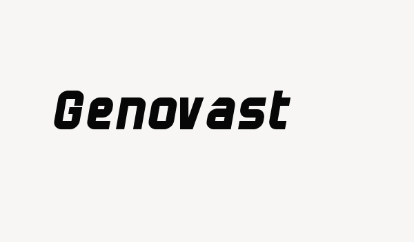 Genovast Font