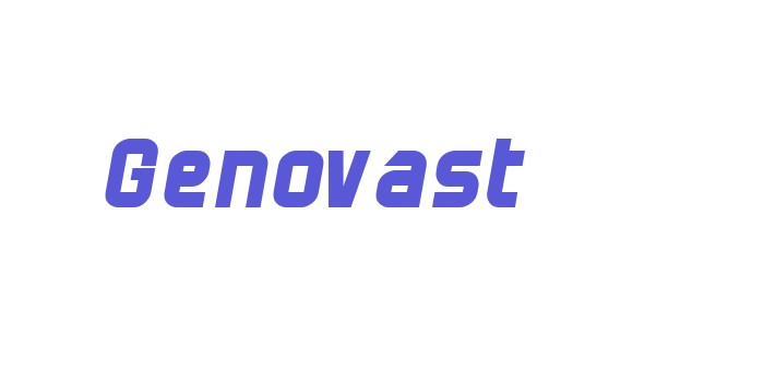 Genovast Font Download