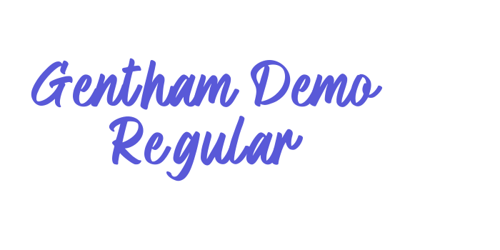 Gentham Demo Regular Font Download