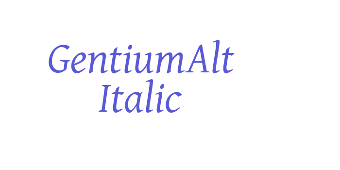 GentiumAlt Italic Font Download