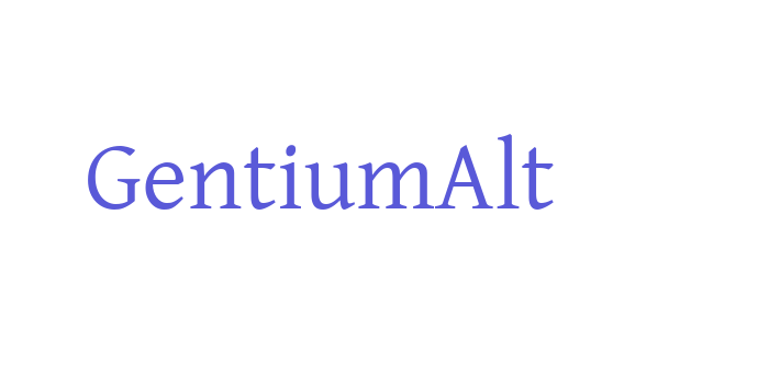 GentiumAlt Font Download