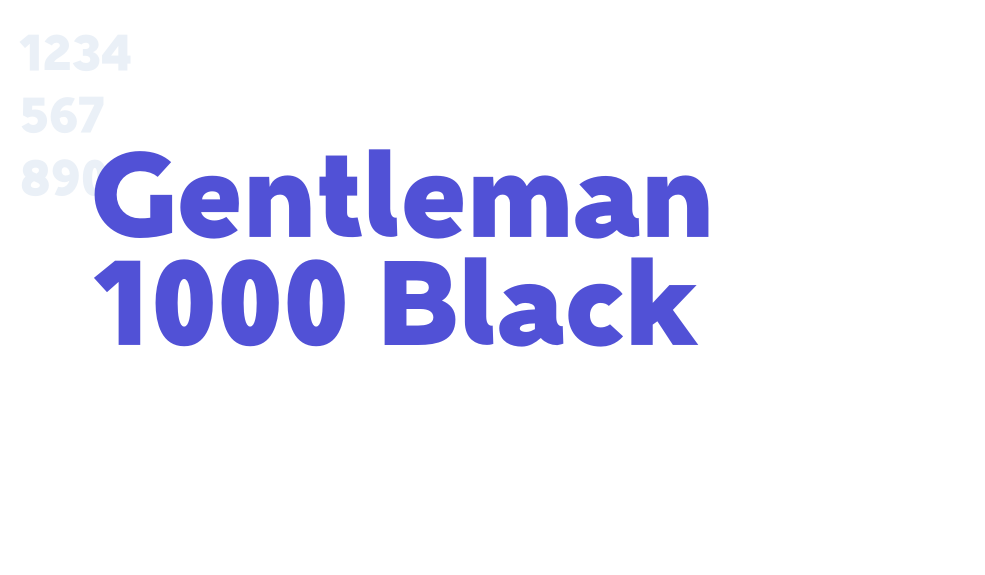 Gentleman 1000 Black-font-download