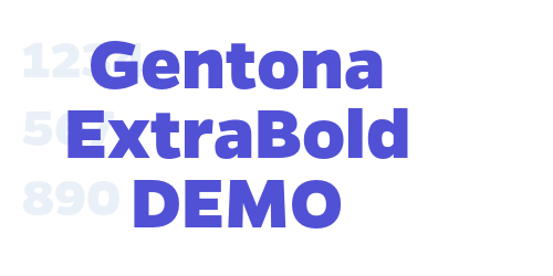 Gentona ExtraBold DEMO