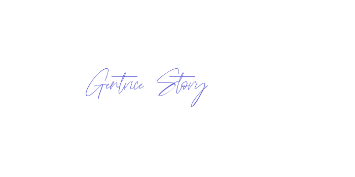 Gentrice Story Font Download