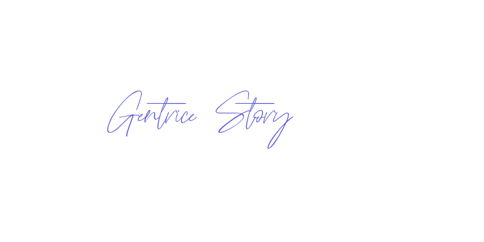 Gentrice Story Font