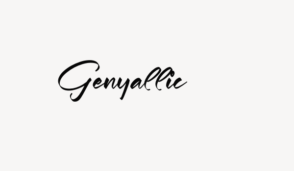 Genyallic Font