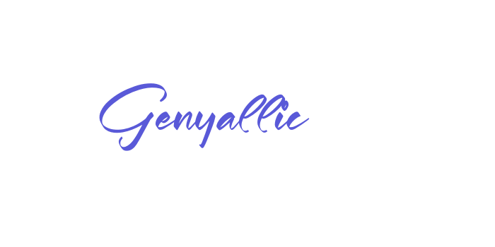 Genyallic Font Download