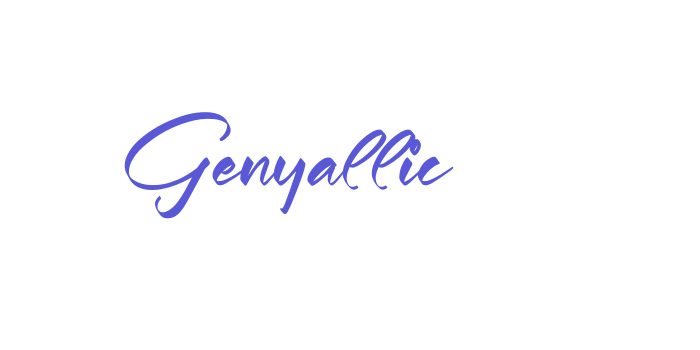 Genyallic Font