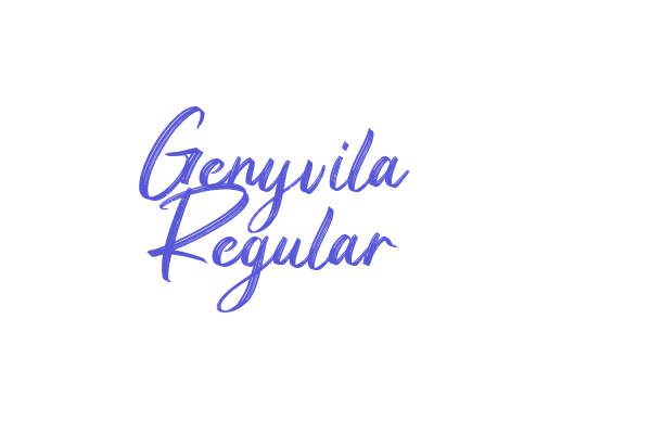 Genyvila Regular Font