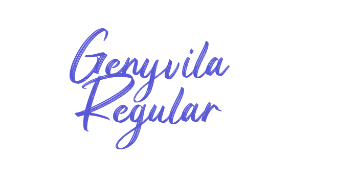 Genyvila Regular Font