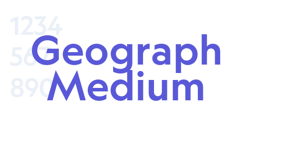 Geograph Medium font free