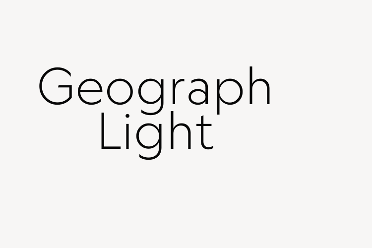 Geograph Light font download