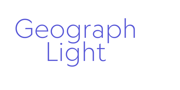 Geograph Light Font