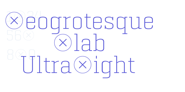 Geogrotesque Slab UltraLight font free