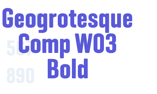 Geogrotesque Comp W03 Bold Font Download