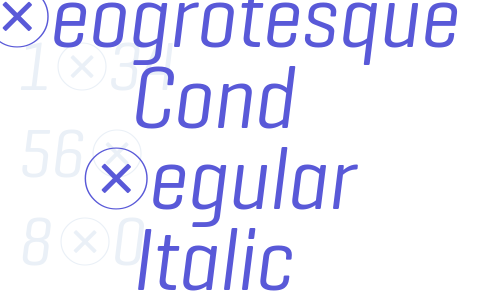 Geogrotesque Cond Regular Italic Font Download