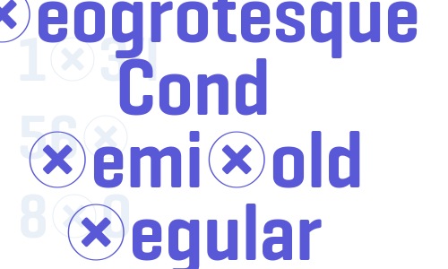 Geogrotesque Cond SemiBold Regular Font Download