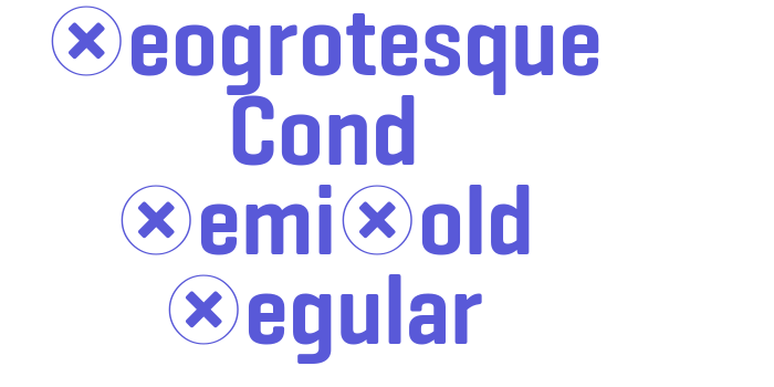 Geogrotesque Cond SemiBold Regular Font Download